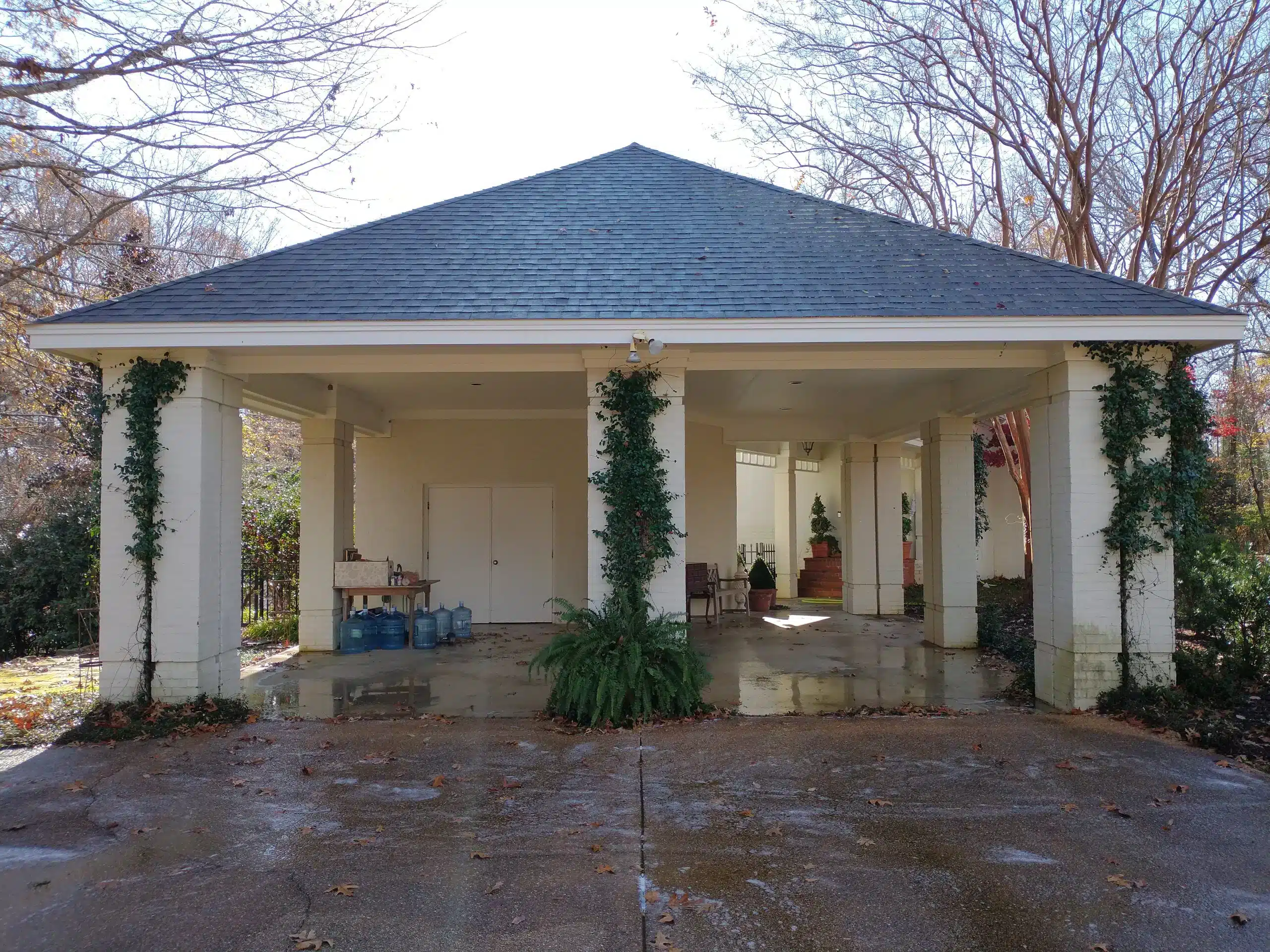 Cleaned Backyard Patio